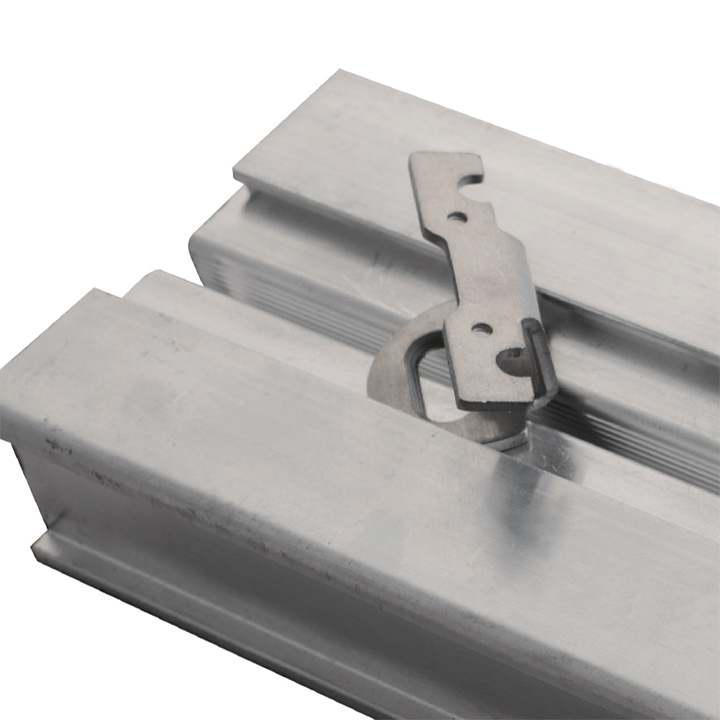 Plot réglable à nivellement automatisé pour plancher surélevé  « SE » avec tête bicomposée pour poutrelle en aluminium