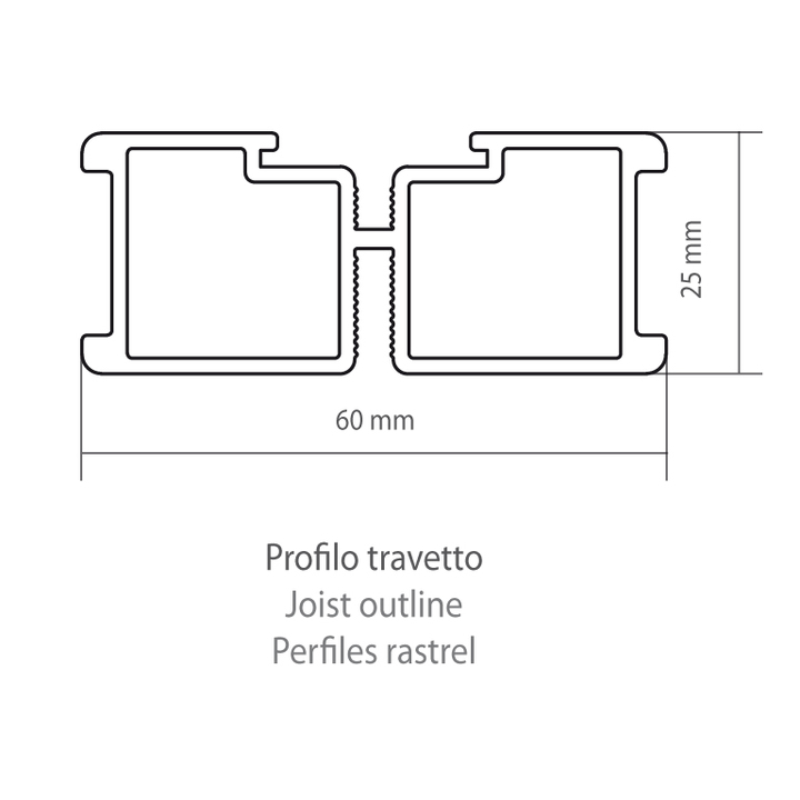 Aluminum joist - Substructure for raised flooring