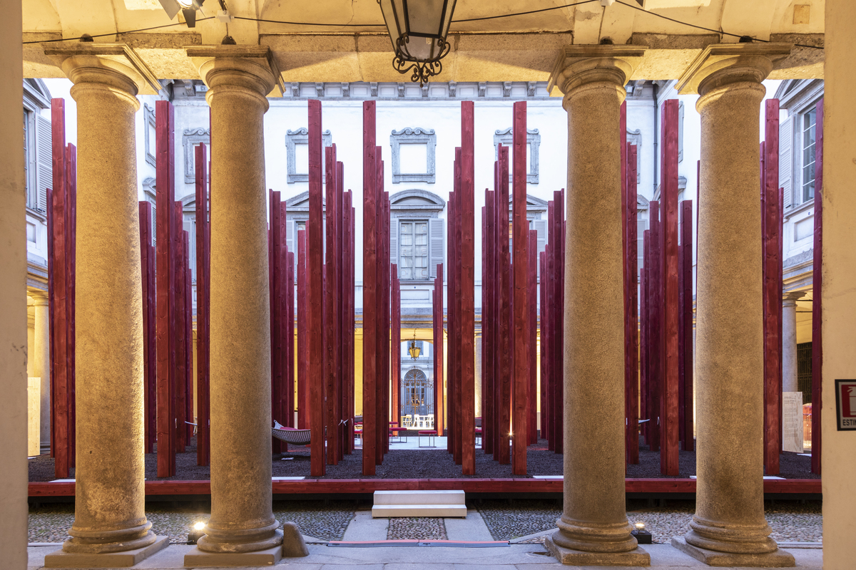 "Templet in the Wood” by Asif Khan in Palazzo Litta 2018