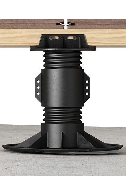 Substructure for elevated flooring "BASIC" for all kind of joist